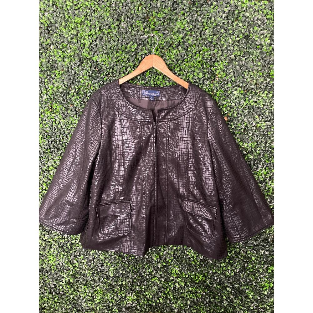 Susan Graver Style Short Jacket Blazer Women’s size XL